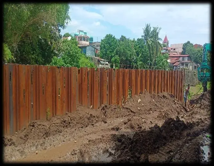 Sheet pile project in Naic, Cavite