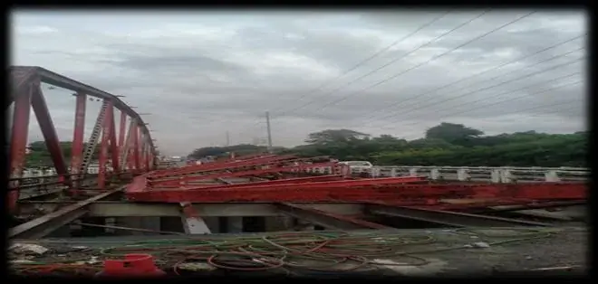 Bridge demolition project in Trece Martires