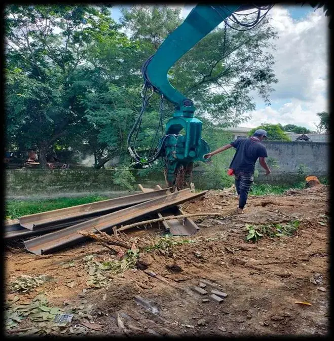 Sheet pile project in Siniloan, Laguna