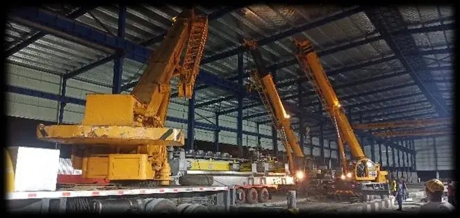 Machinery lifting project in Tanza, Cavite