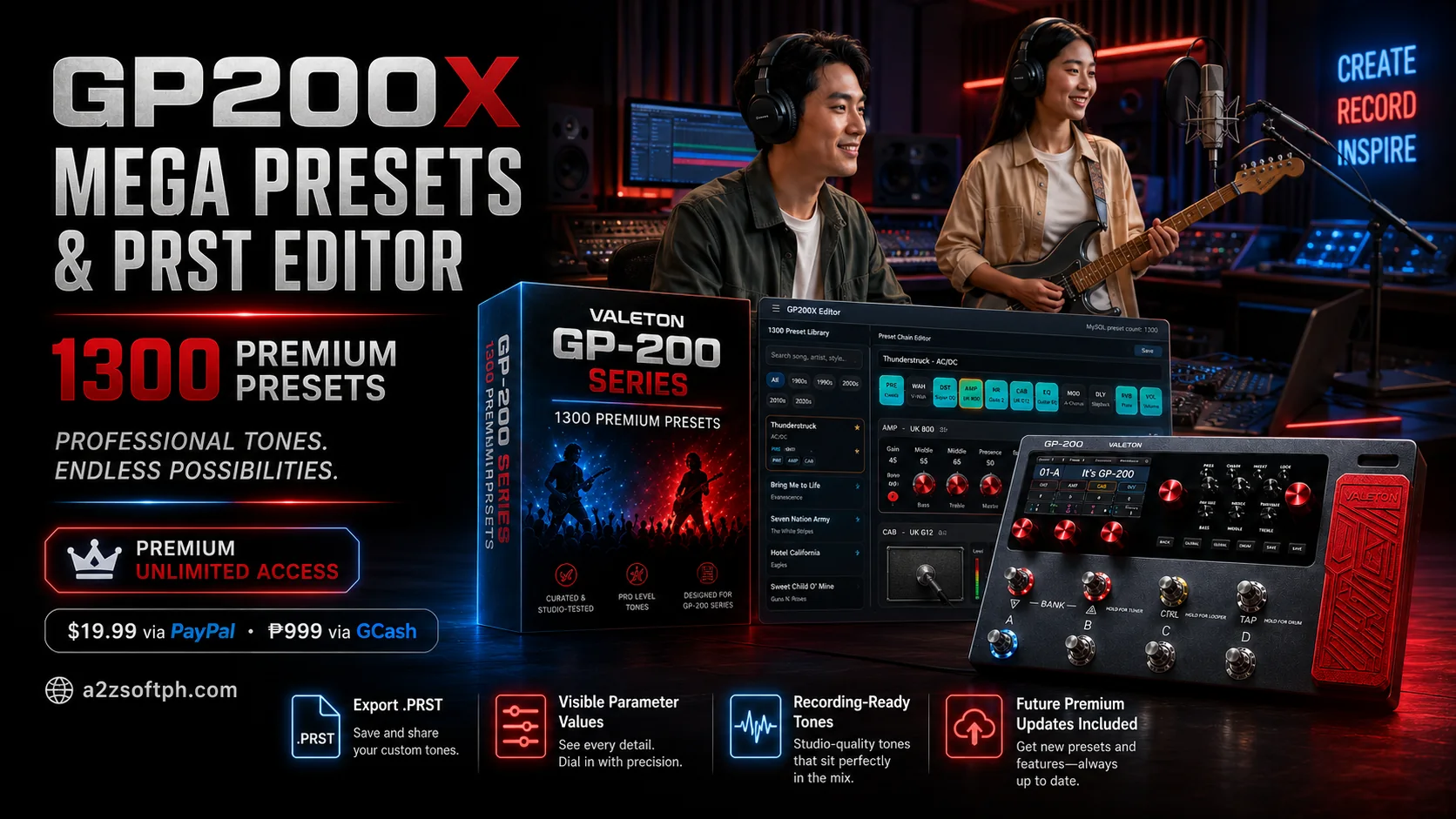GP200X Mega Presets & PRST Editor